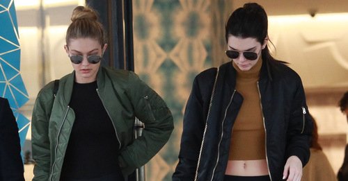 Супермодели Кендалл Дженнер и Джиджи Хадид в куртках Alpha Industries MA-1 Flight Jacket