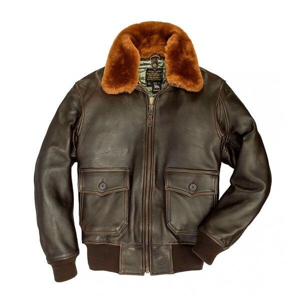 Фото: Кожаная куртка Cockpit USA Navy G-1 Jacket