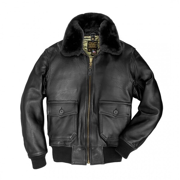 Фото: Кожаная куртка Cockpit USA Navy G-1 Jacket