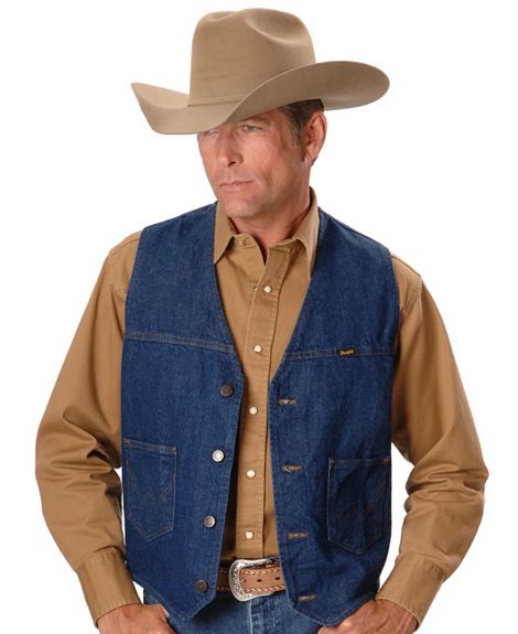 Фото: Джинсовый жилет Wrangler Unlined Denim Vest