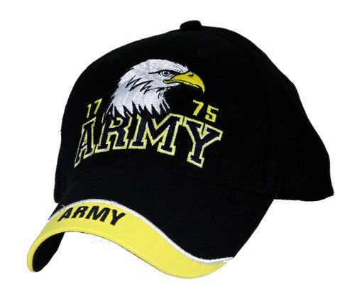 Фото: Бейсболка Army With Eagle 1775 Black Cap