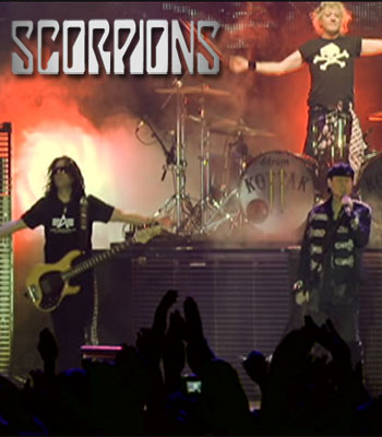 Группа Scorpions в футболках Alpha Logo Tee Группа Scorpions в футболках Alpha Logo Tee